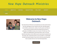 Tablet Screenshot of newhopeoutreach.org